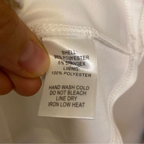 Lulus Living For Love White open Back Skater bridal shower Textured dress y2k XS - Picture 8 of 12